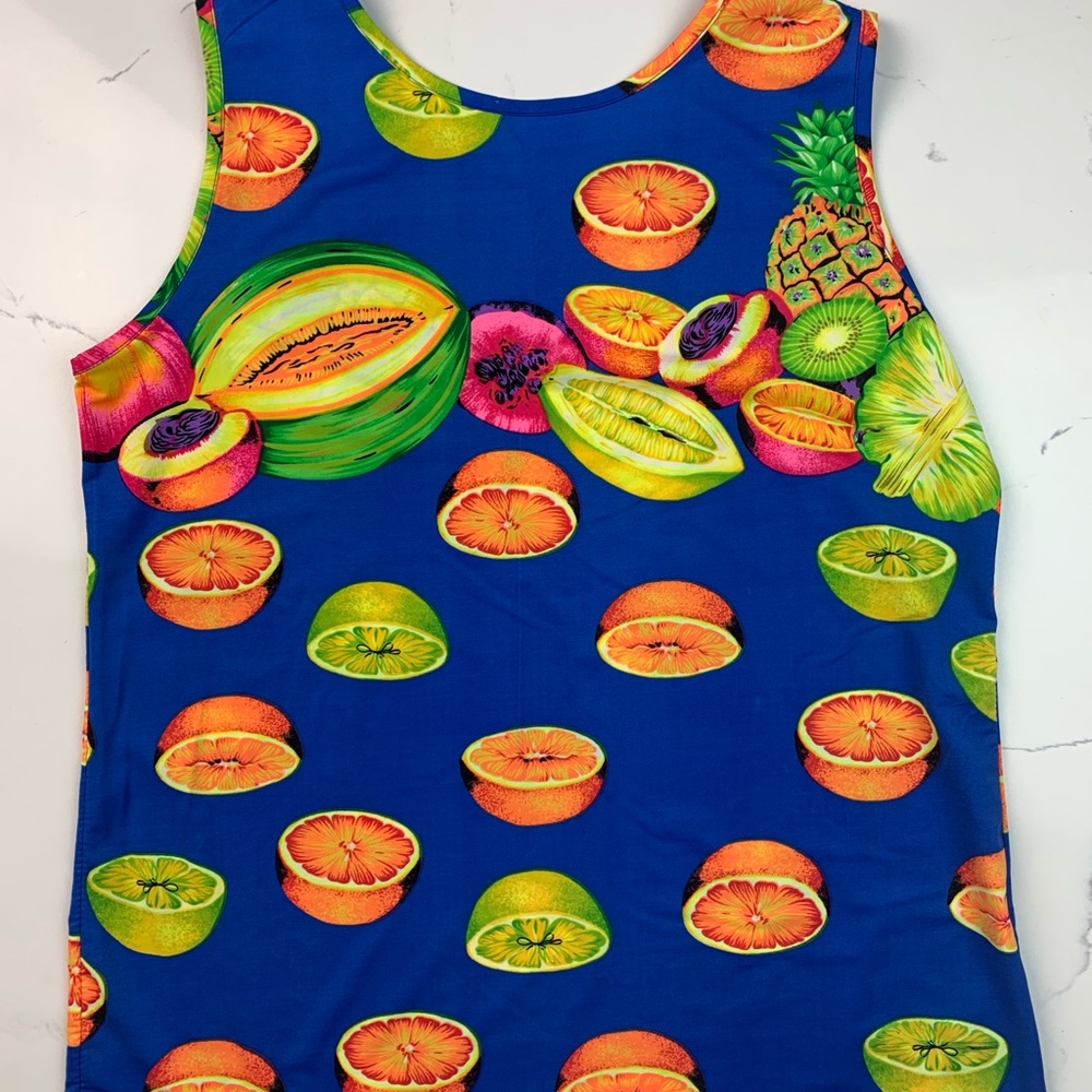 NWOT Fruity Tutti Top 🍊 🍋 🍍 🍌 💖❇️ - Picture 4 of 5